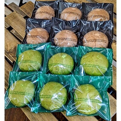 抹茶あんシューパンとチョコシューパン　合計12個　0122-2604