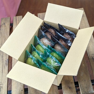 抹茶あんシューパンとチョコシューパン　合計12個　0122-2604