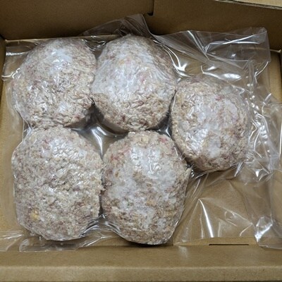 お肉三種の手作りハンバーグ　70g×5個　0114-2501