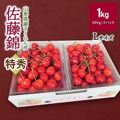 【数量限定】さくらんぼ(佐藤錦)1kg　特秀品　0106-2501