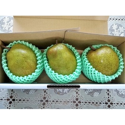 西洋梨(ラ・フランス)特大(5～6L)3玉　特秀品　0042-2513