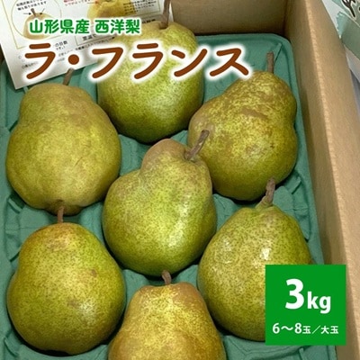 西洋梨(ラ・フランス)3kg　大玉　ご家庭用　0009-2610