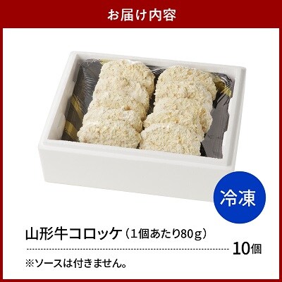 お肉屋こだわりの山形牛コロッケ　10個　0022-2603