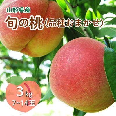 旬の桃(品種おまかせ)3kg　0075-2604