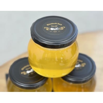 【みつばちROCK】上山産非加熱純正はちみつ　300g　0163-2502