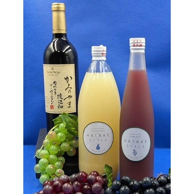 かみのやまプレミアムワインとフルーツジュース家飲みセット　0141-2504