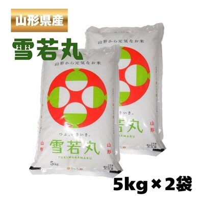 令和7年産　山形のお米　米囃子(雪若丸)5kg×2袋　0017-2541