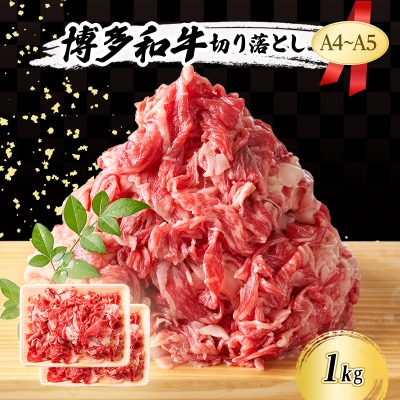 A4～A5 博多和牛 切り落とし 1kg (500g×2p)[No5354-0541]