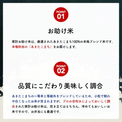 《定期便11ヶ月》【白米】家計お助け米 あきたこまち 27kg 秋田県 |05_kml-072711