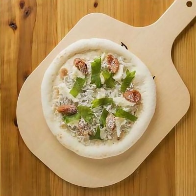 手作り極上冷凍ピザ「福良湾の釜揚げしらすと梅肉PIZZA」3枚セット