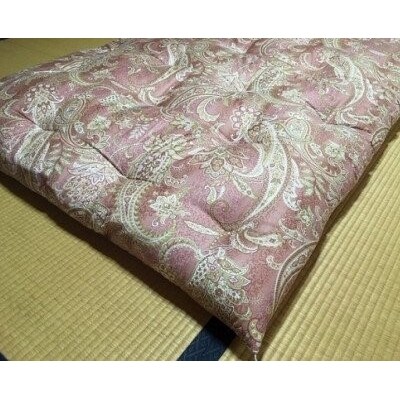【浅井ふとん店】【抗菌・防ダニ】素朴なコットン敷布団/セミダブル・ピンク