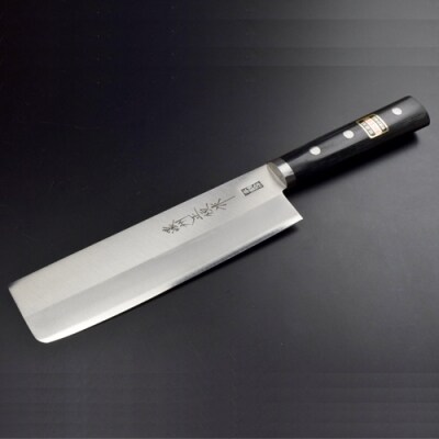 DPクラッド薄刃包丁165mm 濃州正恒作 丸口金付 (C-123M)