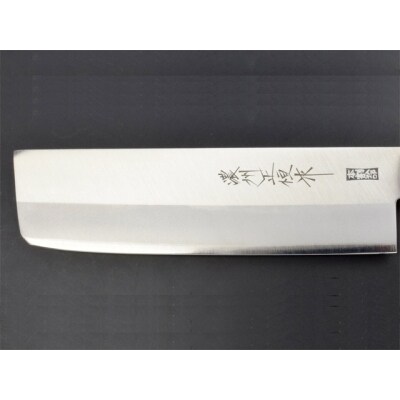 DPクラッド薄刃包丁165mm 濃州正恒作 丸口金付 (C-123M)