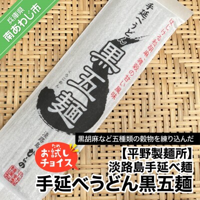 【平野製麺所】淡路島手延べ麺お試チョイス(手延べうどん黒五麺)【〒メール便】