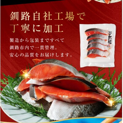 北海道笹谷商店 紅鮭切身5切×3パック【15切】 F4F-8429