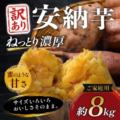 【訳あり】さつまいも 熟成 安納芋 約8kg 国産 安納いも スイーツ おやつ 栽培期間中農薬不使用