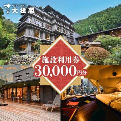 【名栗温泉大松閣】施設利用券30,000円分