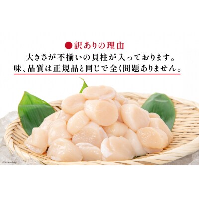 訳あり 三陸産 ホタテ貝柱 500g×2袋 [かみたいら 宮城県 気仙沼市 20564571]