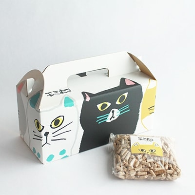 モミの木100%の猫砂「モミネコ」ギフト箱(300g×6袋入)2箱セット