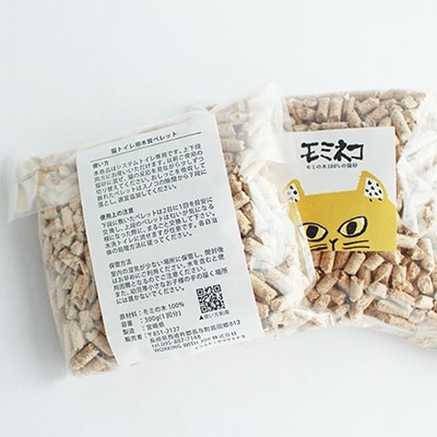 モミの木100%の猫砂「モミネコ」ギフト箱(300g×6袋入)2箱セット