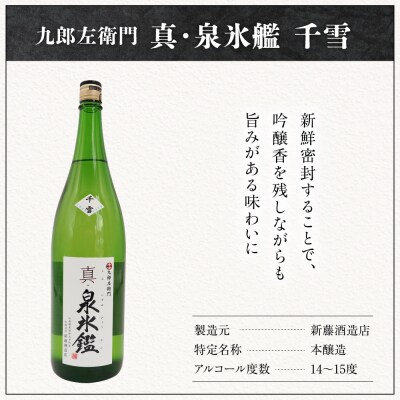 九郎左衛門 真・泉氷艦 千雪 1,800ml