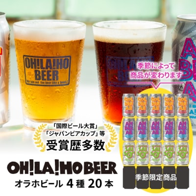 【クラフトビール】4種飲み比べ20本セット