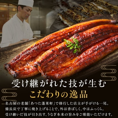 極上三河一色産 うなぎ蒲焼 2尾 熱田蓬莱軒直伝 鰻 蒲焼き 国産 真空パック 冷凍 秘伝タレ