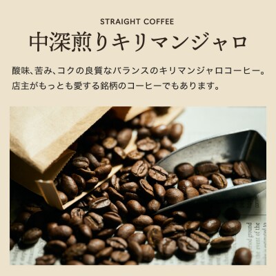 カフェ・アダチ 店主厳選豆で焙煎まで仕上げた中深煎り キリマンジャロ1kg BN-011