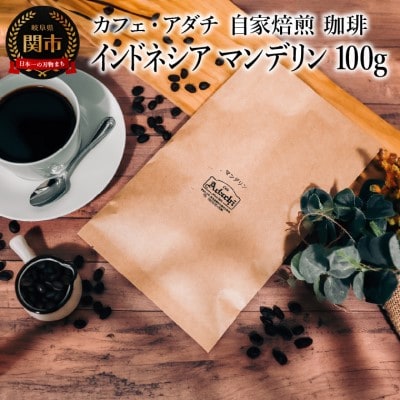 インドネシア マンデリン 100g (約10杯分)カフェ・アダチBN-033