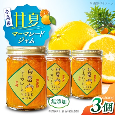 料亭「浮岳茶寮」の甘夏マーマレードジャム 3個セット 糸島市 / 合資会社アコート[AAK005]