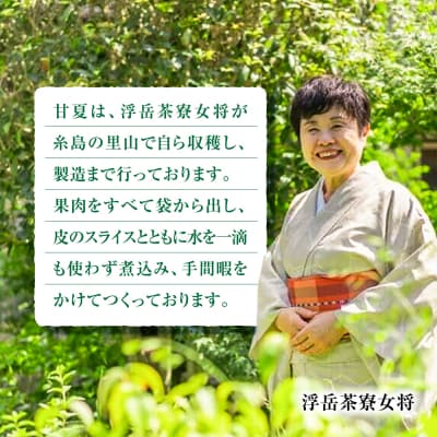 料亭「浮岳茶寮」の甘夏マーマレードジャム 3個セット 糸島市 / 合資会社アコート[AAK005]