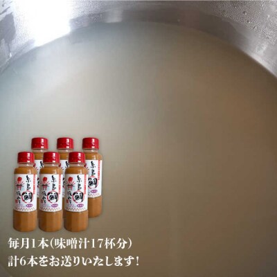 【全6回定期便】簡単 味噌汁 17杯分 糸島鯛液みそ 1本   [ABE021]
