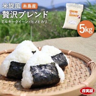  米旋風 贅沢 ブレンド 5kg 《糸島》【百笑屋】 [ABF005]