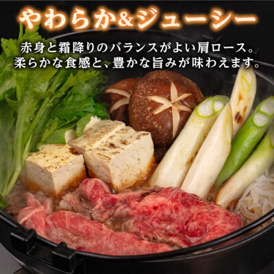 【全6回定期便】博多和牛 肩ロース スライス 1kg (500g×2P)【幸栄物産】[ABH033]
