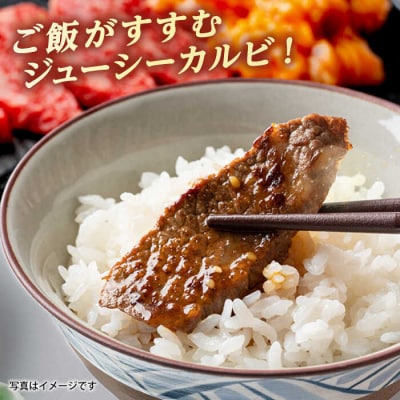 【全6回定期便】博多和牛 厚切りカルビ  1kg (500g×2P)【幸栄物産】[ABH039]