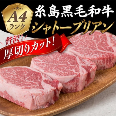【厚切シャトーブリアン】 150g×3枚 A4ランク [ACA078]