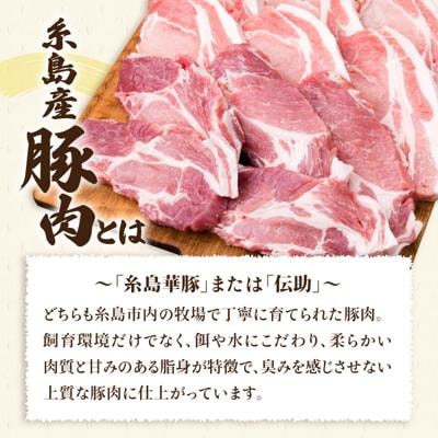 【全6回定期便】糸島産豚肉ロース肉6枚 肩ロースカツ5枚 合計11枚セット《糸島》[ACA230]
