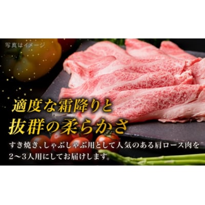 【全3回定期便】高級霜降り 肩ロース スライス 500g A4ランク 糸島 黒毛和牛[ACA305]
