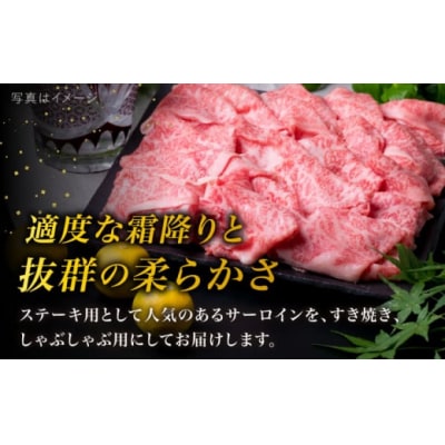 【全12回定期便】A4ランク 糸島 黒毛和牛 サーロイン スライス 500g 糸島市[ACA310]