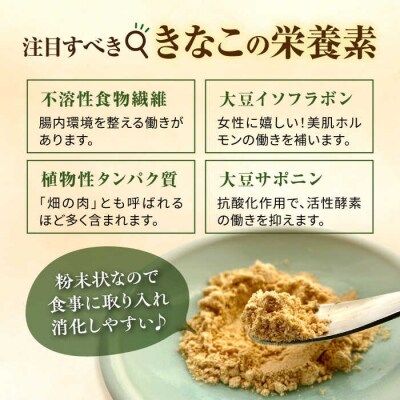 糸島 育ちの やさしい きなこ 100g×2袋 糸島市/糸島ボンテール農園 [ACO002]