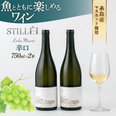 【糸島マスエワイナリ】STILL白Koshu Muscut 2本 糸島市[AEP002]