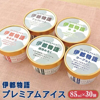 伊都物語 プレミアムアイス5種 30個(みるく、ヨーグルト、あまおう、抹茶、チョコ)[AFB009]