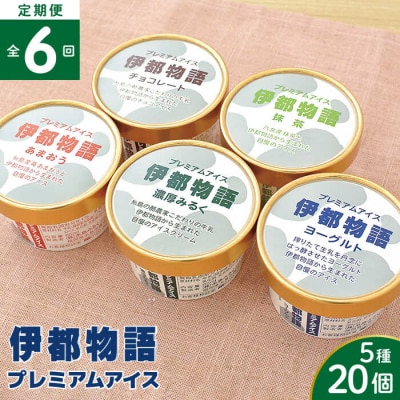 【全6回定期便】伊都物語 プレミアムアイス5種20個セット[AFB062]