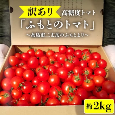 【訳あり】糸島二丈岳 【ふもとのトマト】 約2kg 専用箱入り/株式会社さいかい[AFL003]