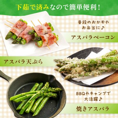 アスパラガス400g 冷凍カット済み 福岡県糸島産 オーガニックナガミツファーム [AGE040]