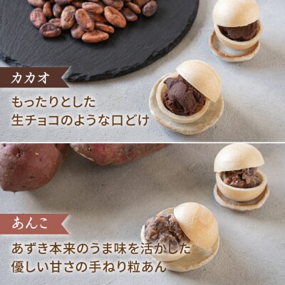 【全3回定期便】【贈答用にも】 糸モナカ 4種 8個セット/ わかまつ農園 [AHB047]