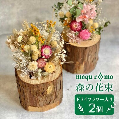 《 森の花束 》 デュオ (ドライフラワー入り ポット × 2セット)   [AHF006]