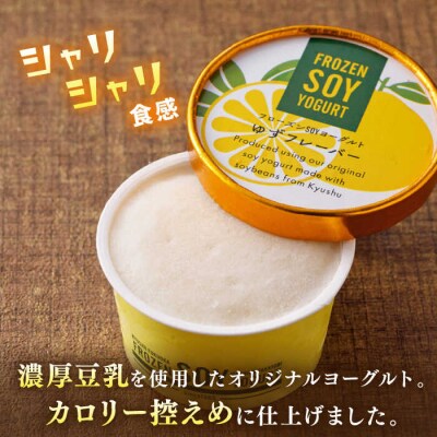 【乳・卵不使用】豆腐屋のフローズンソイヨーグルト ゆず風味 12個/ 高取食品[AHG012]