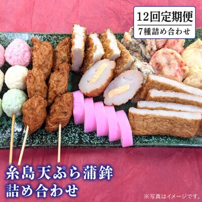 【全12回定期便】天ぷら 蒲鉾 詰め合わせ (7種8点) Bセット/村島蒲鉾店 [AHH008]