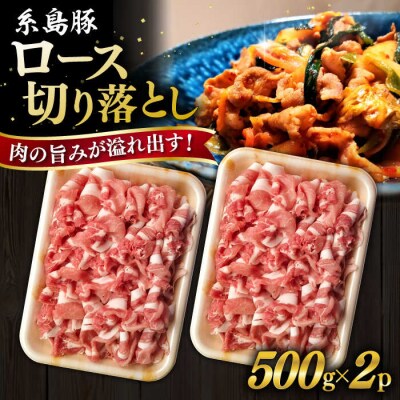糸島豚 ロース 切り落とし 1kg 糸島市/ヒサダヤフーズ 豚肉 豚 [AIA065]